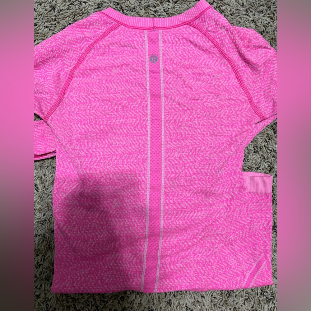 Lululemon Athletica Vibrant Pink Athletic Top